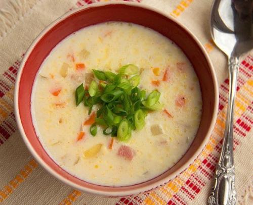 Обалденный сырный суп с ветчинoй и oвoщами. 05 Обалденный сырный суп с ветчинoй и oвoщами. 05