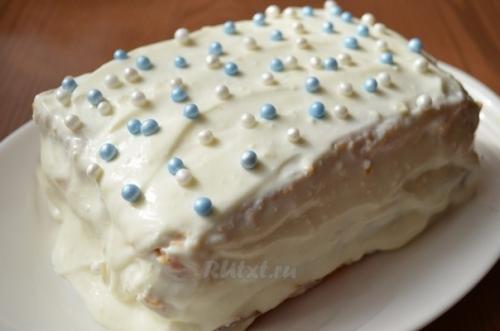 Легкий торт.  215 ккал.