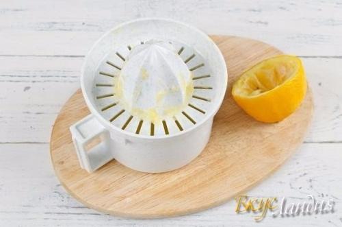 Салат из печени трески с лимонной заправкой. 04