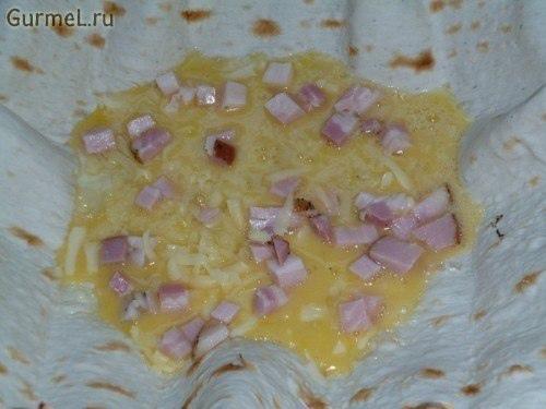 Ёка - гениальный сырный омлет в лаваше. 03