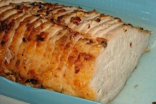 Свинина, запеченная с корицей.