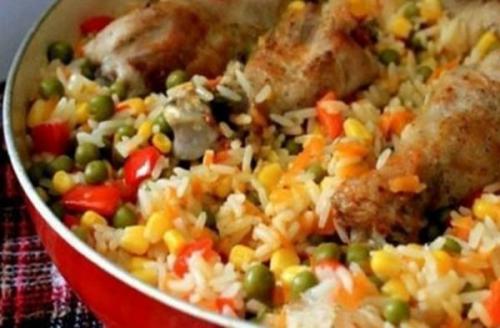 Рис с курицей и овощами по - каталонски. 01 Рис с курицей и овощами по - каталонски. 01