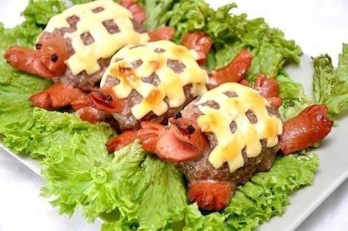 Котлеты Черепашки.  Ингредиенты: