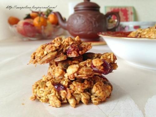 Медовое овсяное печенье Рыжик.