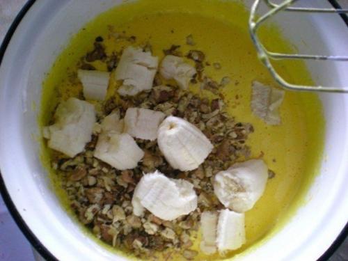 Рулет банановый с творогом. 03