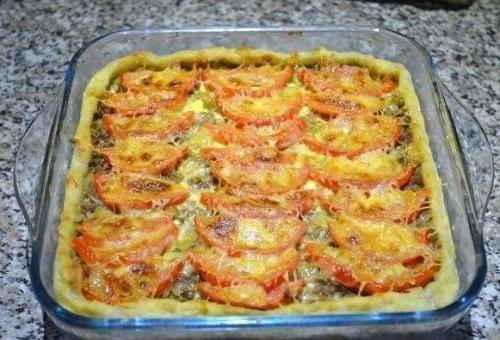 Открытый мясной пирог. 07