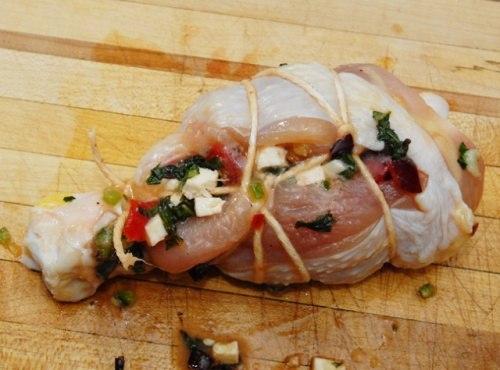 Фаршированные куриные голени. 08