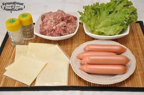 Котлеты Черепашки.  Ингредиенты: 01