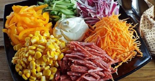 Салат Огни Парижа.