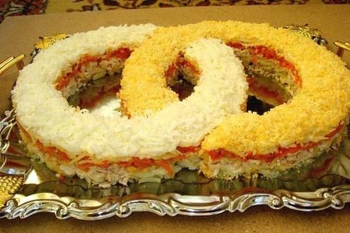 Салат Обручальные Кольца.