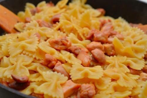 Фарфалле с курицей и мёдом. 05