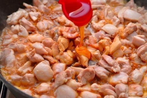 Фарфалле с курицей и мёдом. 03