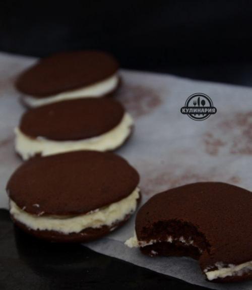 Шоколадное печенье со сливками. 06