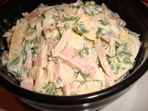 Салат Нежнейший.  Ингредиенты: