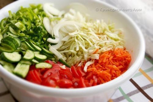 Салат Кубанский. Вам потребуется: 01 Салат Кубанский. Вам потребуется: 01