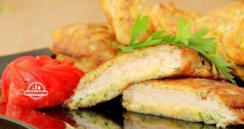 Куриные отбивные с сыром.