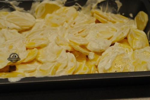 Картофель с шампиньонами в СМЕТАНЕ. 07