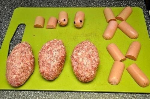 Котлеты Черепашки.  Ингредиенты: 02