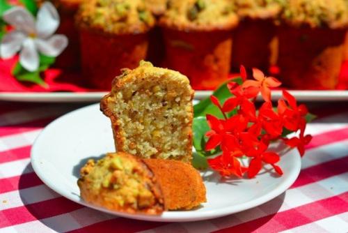 Творожные кексы с фисташками и грецкими орехами. 02