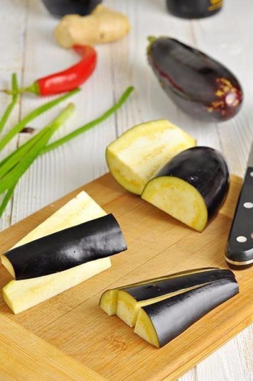 Баклажаны в остром чесночном соусе, по-китайски. 01