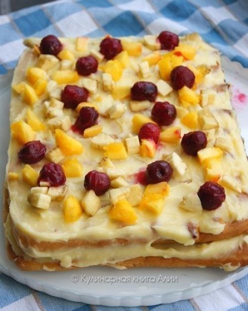 На первый взгляд сложный, но на самом деле все очень просто и вкусно торт Тропиканка! 05 На первый взгляд сложный, но на самом деле все очень просто и вкусно торт Тропиканка! 05