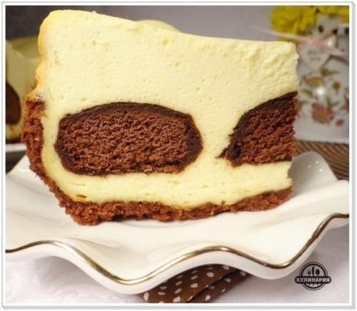 Творожный чизкейк с шоколадными пряниками. 07