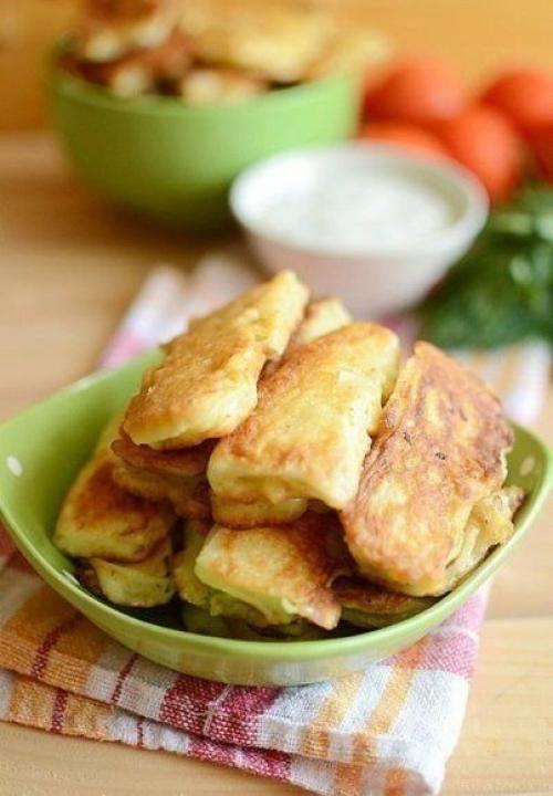 Кабачки в кляре. Кабачки в кляре.