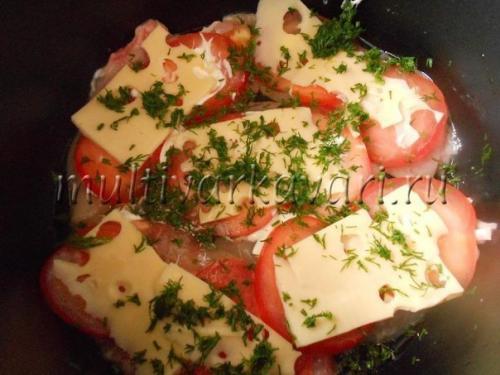Куриная грудка под шубой в мультиварке. 04