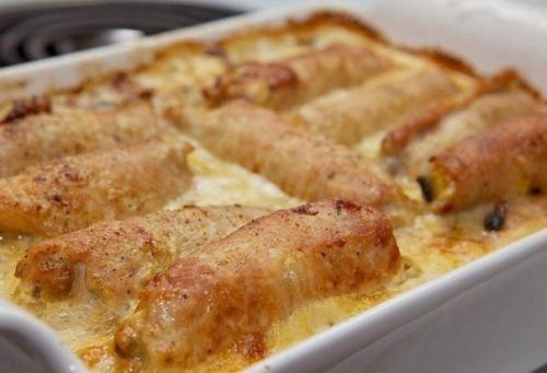 Рулеты из свинины с грибами. 07