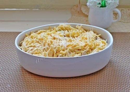 Запеканка из цветной капусты и курицы. 09