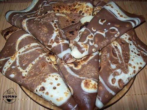 Шоколадные блинчики на молоке.