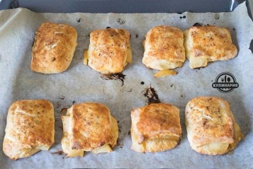 Яблочные бисквиты с соусом. 09