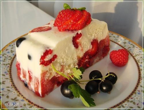 Летний низкокалорийный тортик.