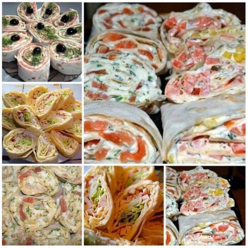 13 вкусных закусок из лаваша.