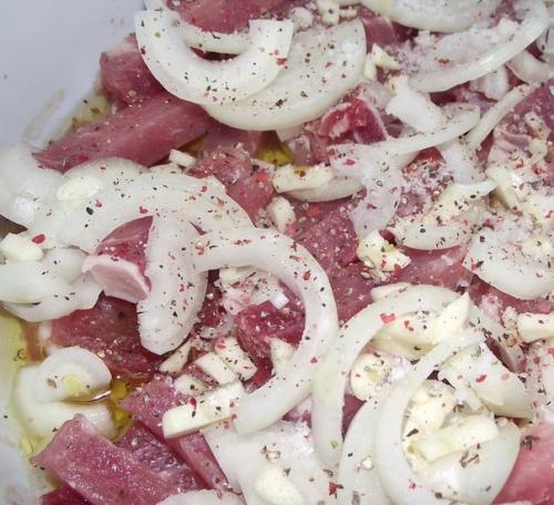 Ароматное рагу.  Мясо - 500 гр (можно и на кости). 01