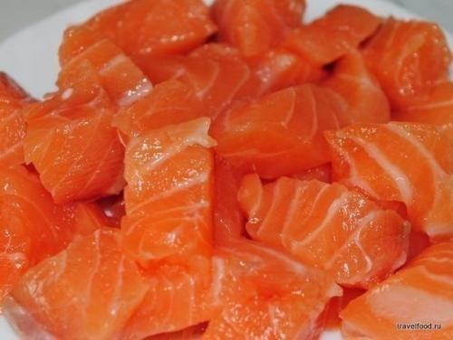 Фетучини с семгой в сливочном соусе. 01