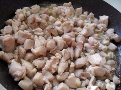 Паста фарфалле с курицей. 02