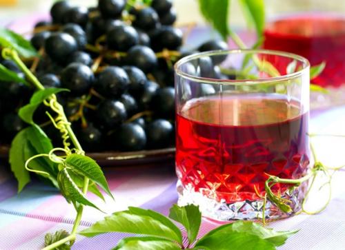 Виноградный компот с мятой.