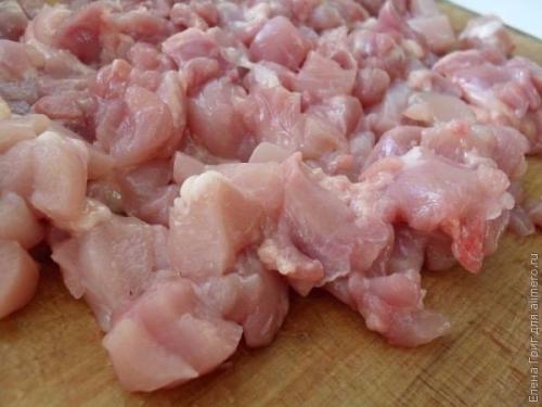 Паста фарфалле с курицей. 01