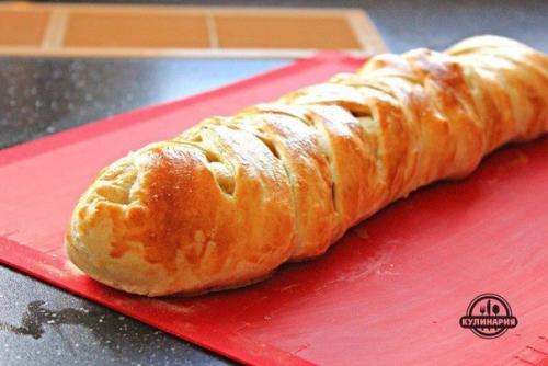 Яичница - болтунья в слоёном тесте. 09