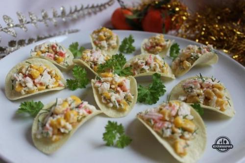 Закуска на чипсах: 7 вариантов оригинальной начинки. 05