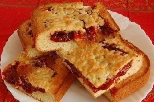 Пирог из песочного теста с вареньем. 05