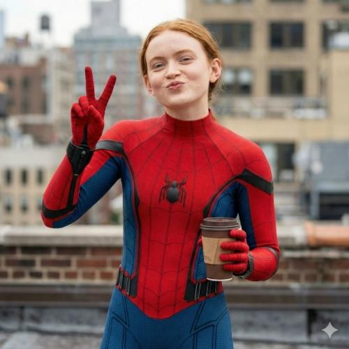 Сэди синк узнала о своём участии в фильме Человек - Паук: Совершенно Новый День … из интернета! 01