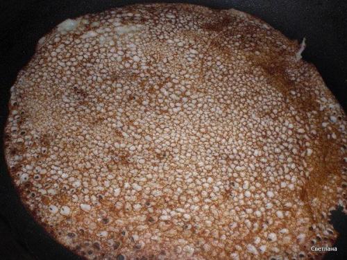 Нежнейшие блины на кефире с кипятком. 05