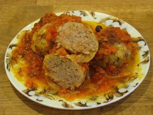 Голубцы из пекинской капусты в духовке. Голубцы из пекинской капусты в духовке.