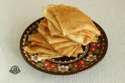 Тоненькие блинчики на молоке. 05