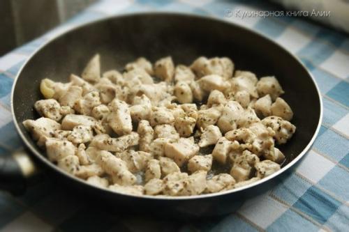 Салат с кукурузкой и курицей. 02