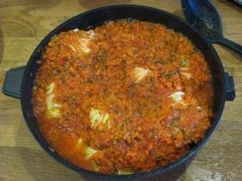 Голубцы из пекинской капусты в духовке. 08 Голубцы из пекинской капусты в духовке. 08