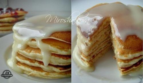 Американские панкейки.

Ингредиенты: 

