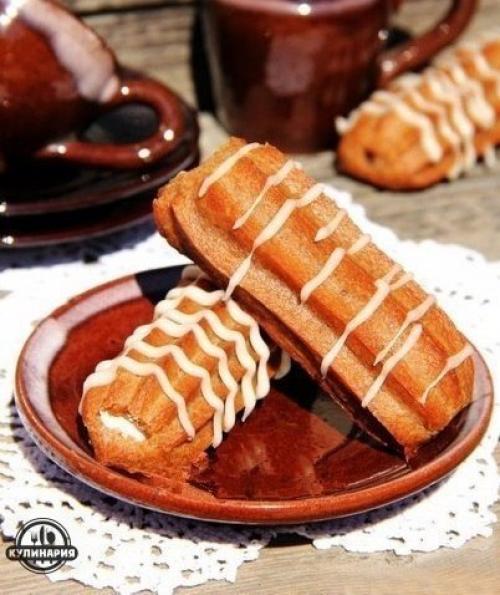 Шоколадные эклеры. Ингредиенты: